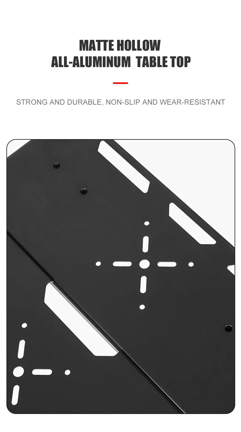 WESTTUNE Outdoor Tactical Table Folding Camping Table Lightweight Multifunctional Liftable Picnic Table for Hiking Travel BBQ