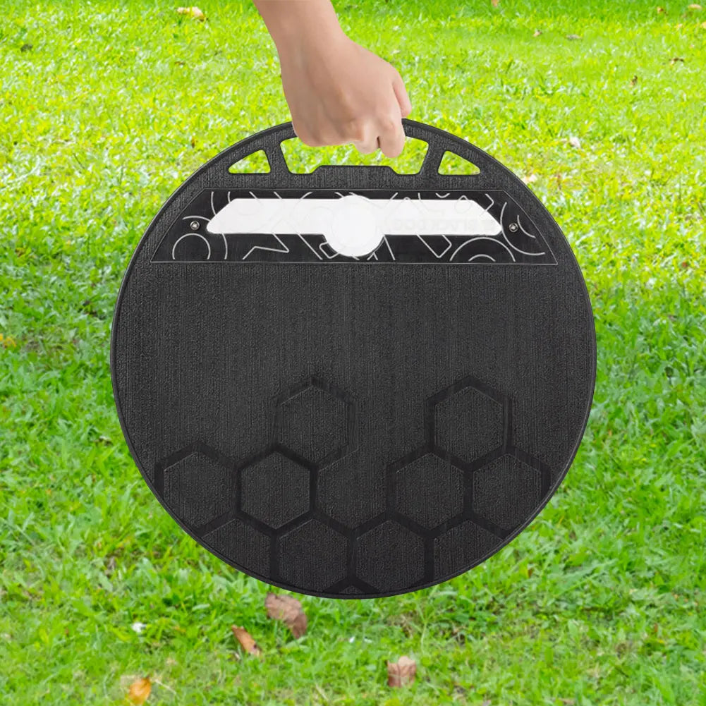 Portable Folding Table Aluminum Alloy Small Round Table Adjustable Height for Outdooor Camping Picnic Beach