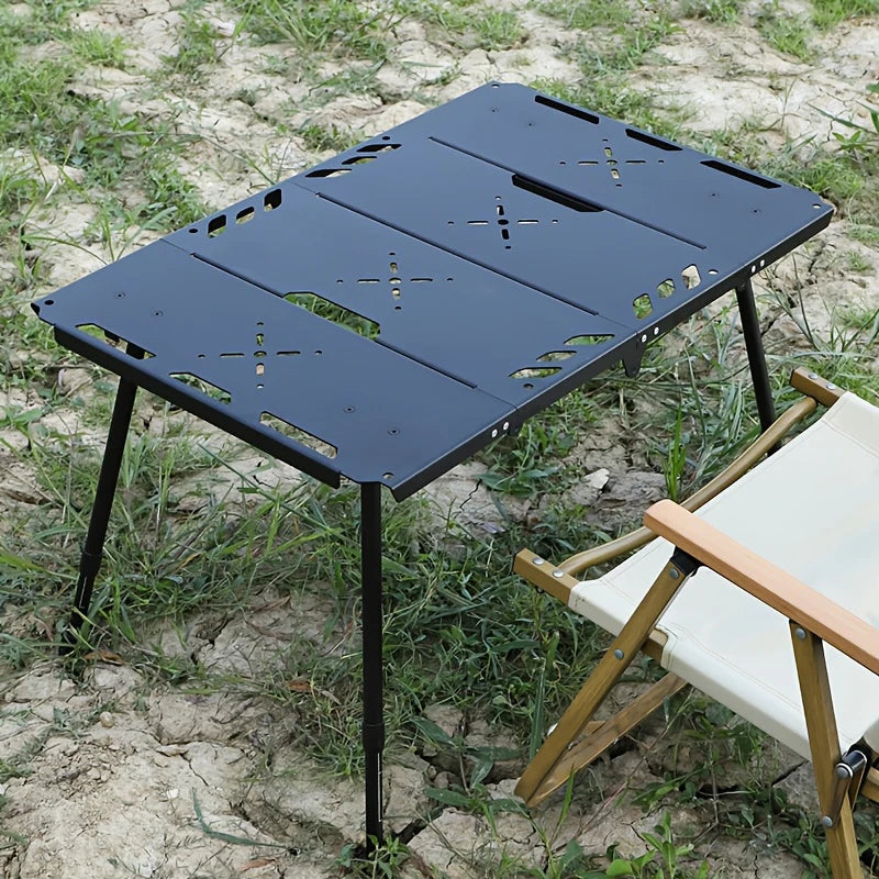 WESTTUNE Outdoor Tactical Table Folding Camping Table Lightweight Multifunctional Liftable Picnic Table for Hiking Travel BBQ